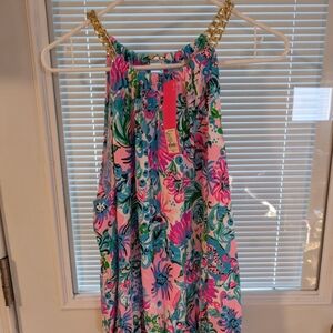 Lily Pulitzer halter top Mandevilla Baby Paradise Petals